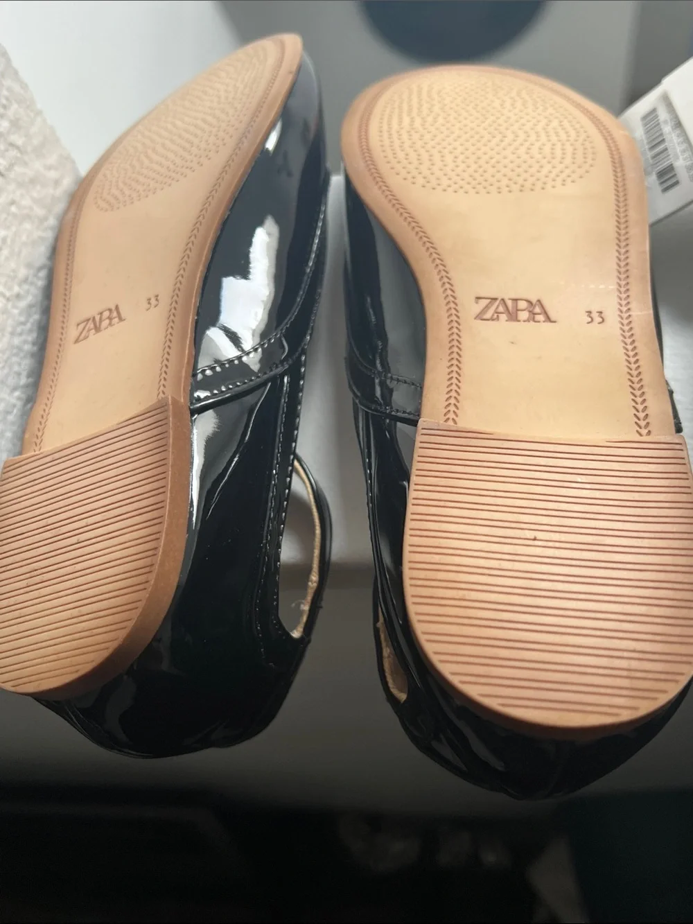 Zara glossy patent